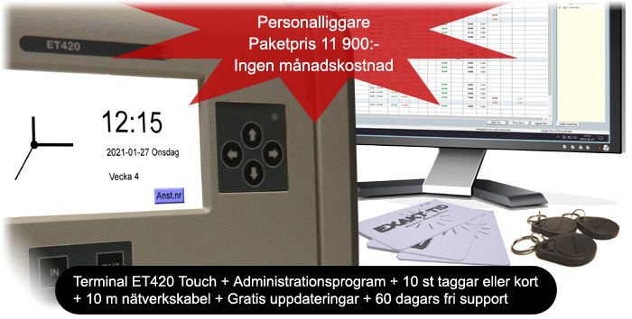Enkel personalliggare utan månadskostnad