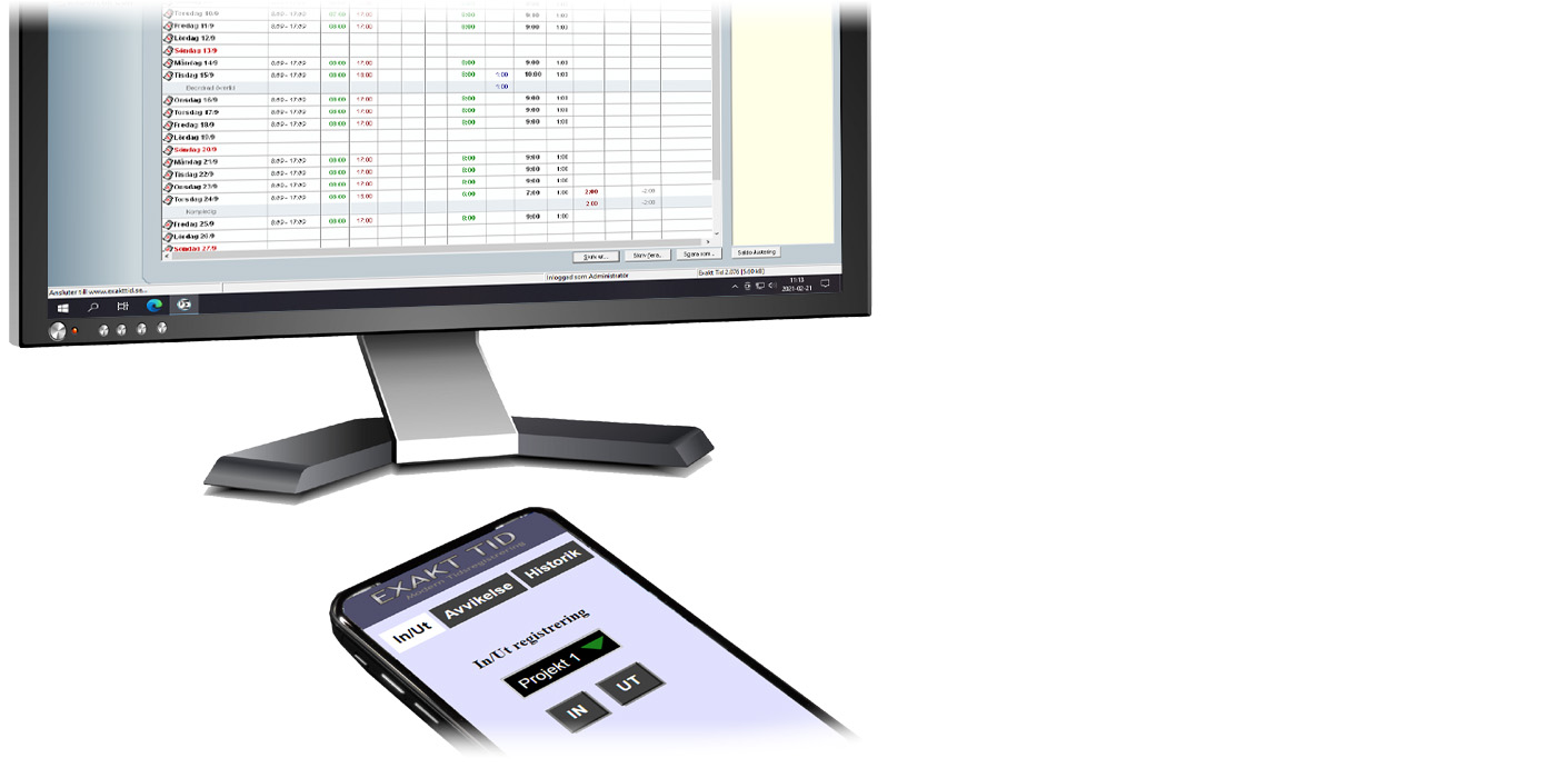 Molnbaserad tidrapportering via app